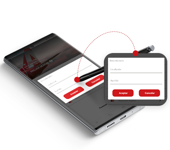 Elige tu asiento Avior en la app