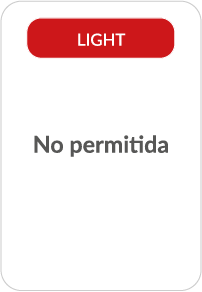 LIGHT: No permitida