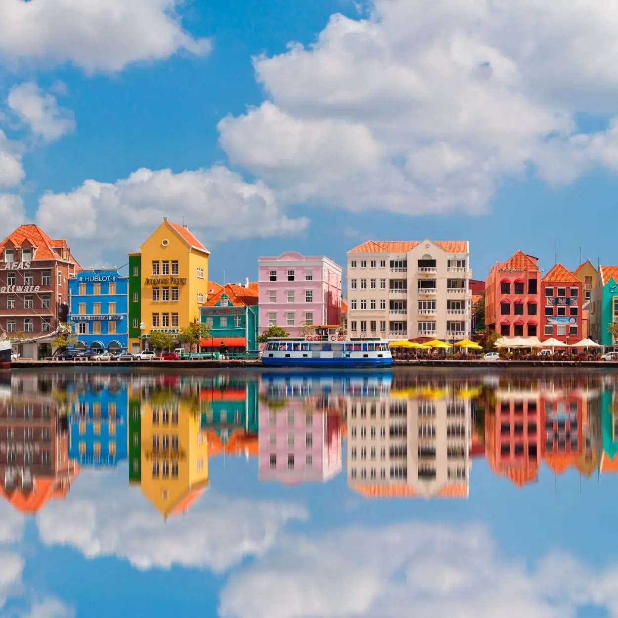 Vista aérea de Willemstad, Curazao